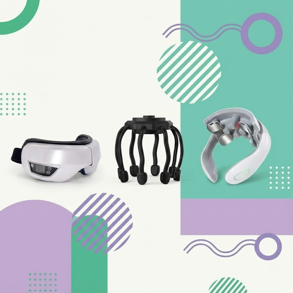 Relovvi™ Ultimate Recovery Set : Total Head, Neck & Eye Relief